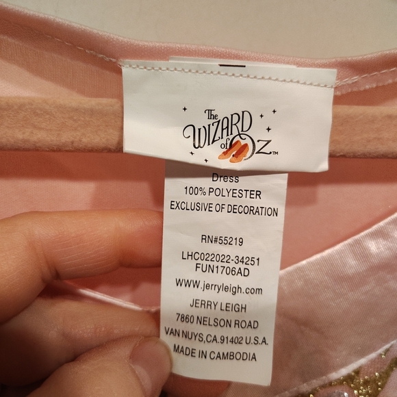 The Wizard Of Oz Glinda Good Witch Pink Costume Dress Adult 2X Wicked Cosplay - Picture 2 of 8